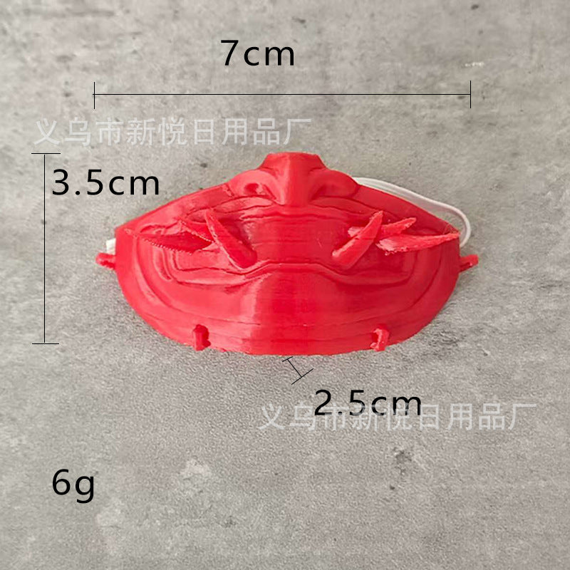 Labubu Mask Doll Funny Mask Labubu Jason Mask Labubu Glock Pistol Accessory
