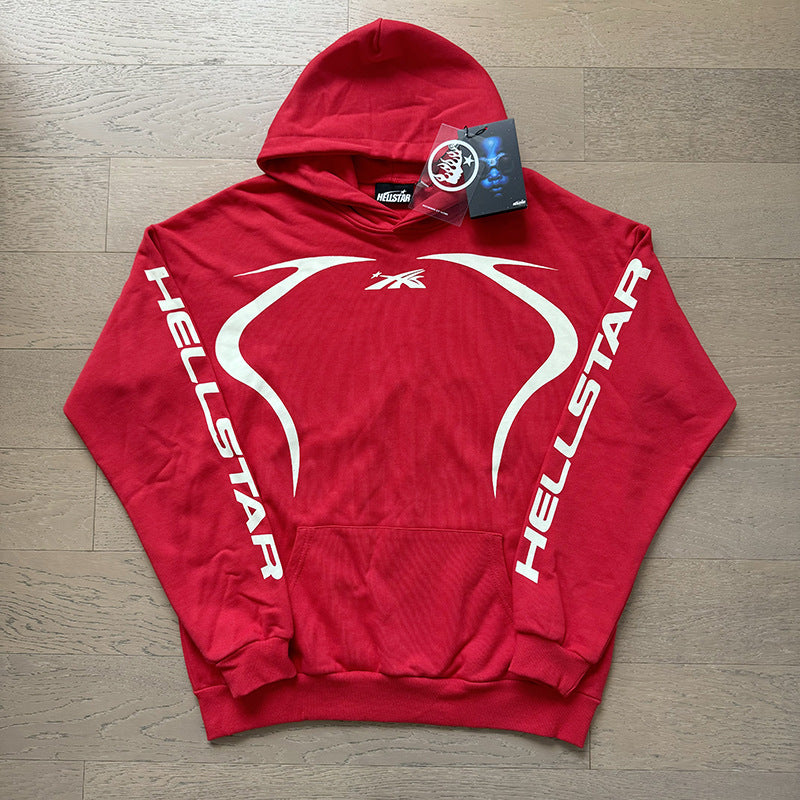 American fashion brand hooded loose men's hooded sweatshirt foreign trade street casual jacket women's hoodie suit