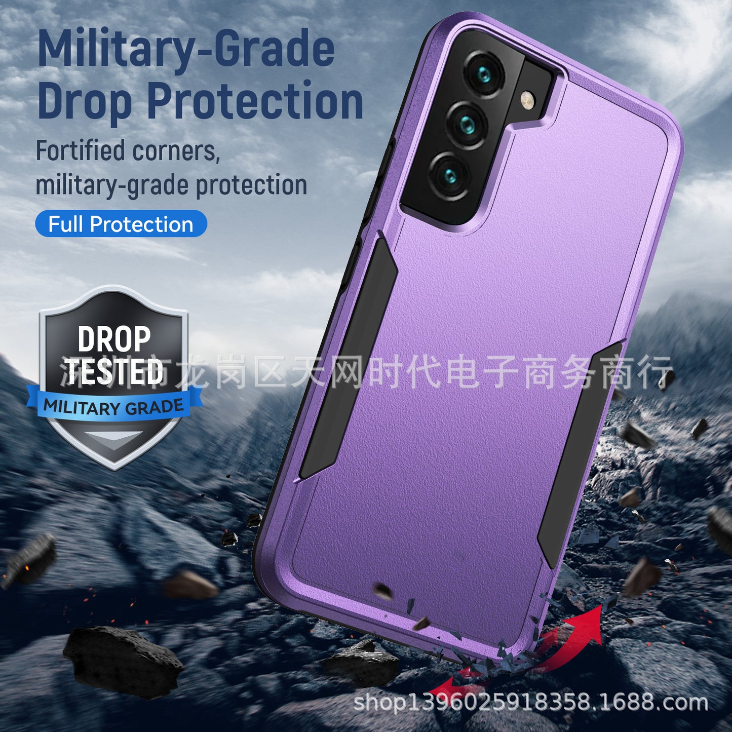 For Samsung A15 flat two-in-one anti-fall Phone Case For Samsung A series