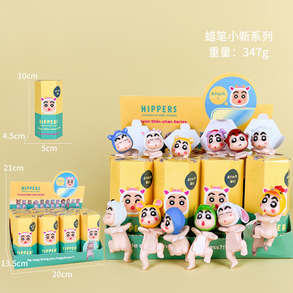 Sonny Papa Angel Figure Car Phone Sticker Cheek Support Blind Box Set Decorations