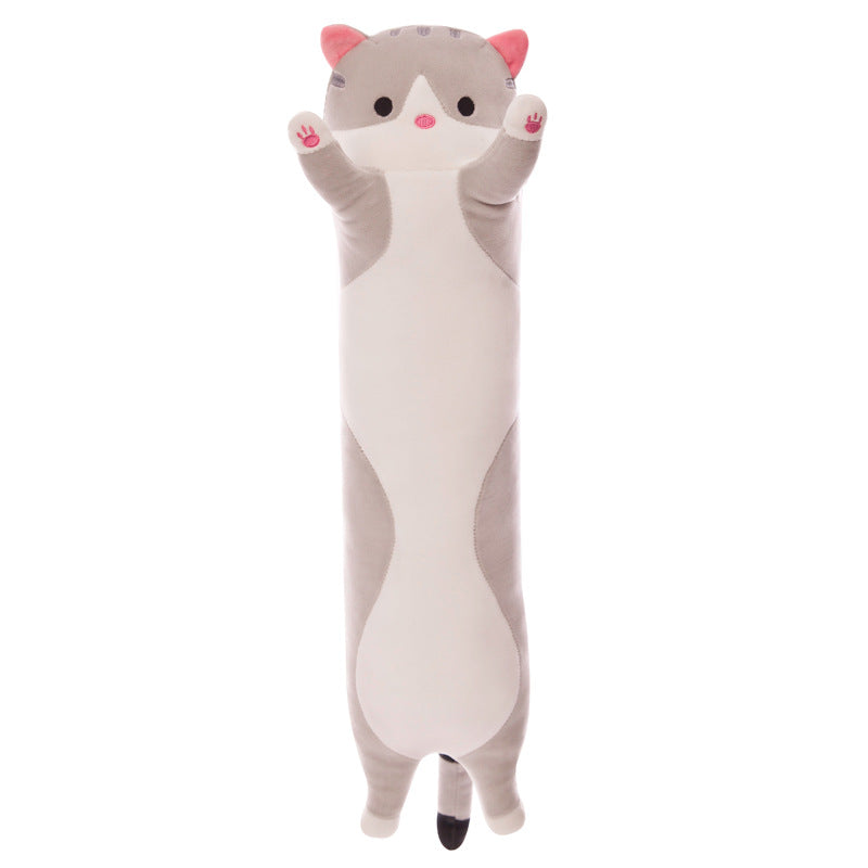 Hot sale plush toys long cat pillow doll cute kitten rag doll wholesale