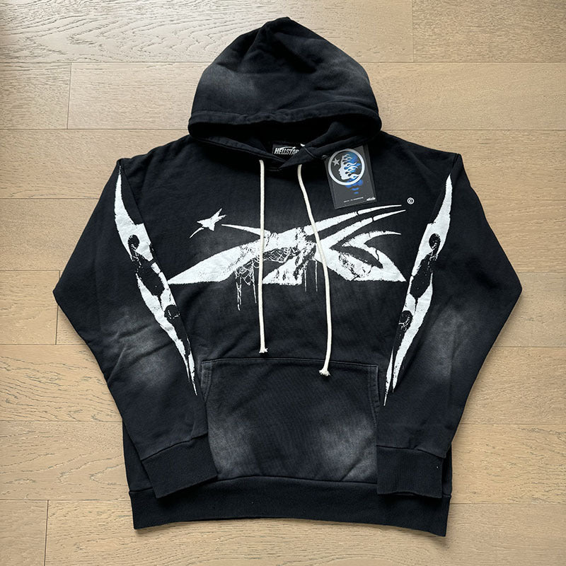 American fashion brand hooded loose men's hooded sweatshirt foreign trade street casual jacket women's hoodie suit