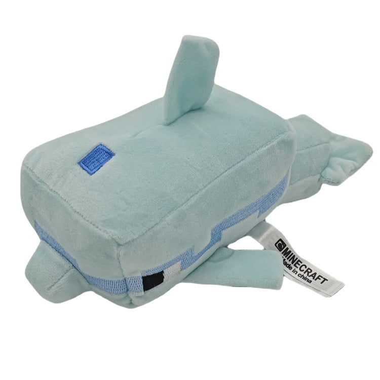 My world plush toys Ender Dragon Turtle Sitting Creeper Zombie Parrot Doll Dolphin Salamander Doll