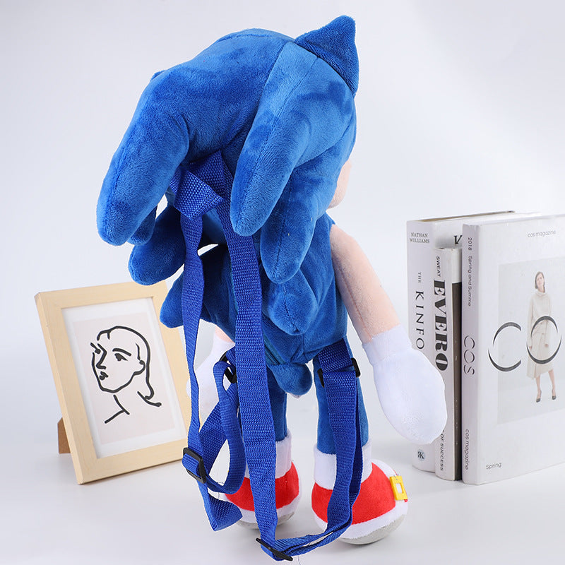 Hot Selling Sonic the Hedgehog Plush Backpack Plush bag