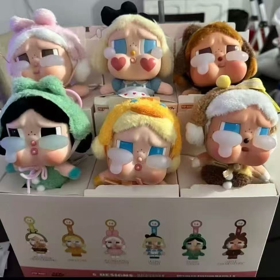 CRYBABY tears factory vinyl face plush doll blind box bubble mart cry blind box cry baby cry
