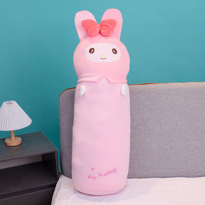 Japanese anime pillow Cinnamon dog Melody Kuromi girl's bed legs to sleep with cylindrical long pillow