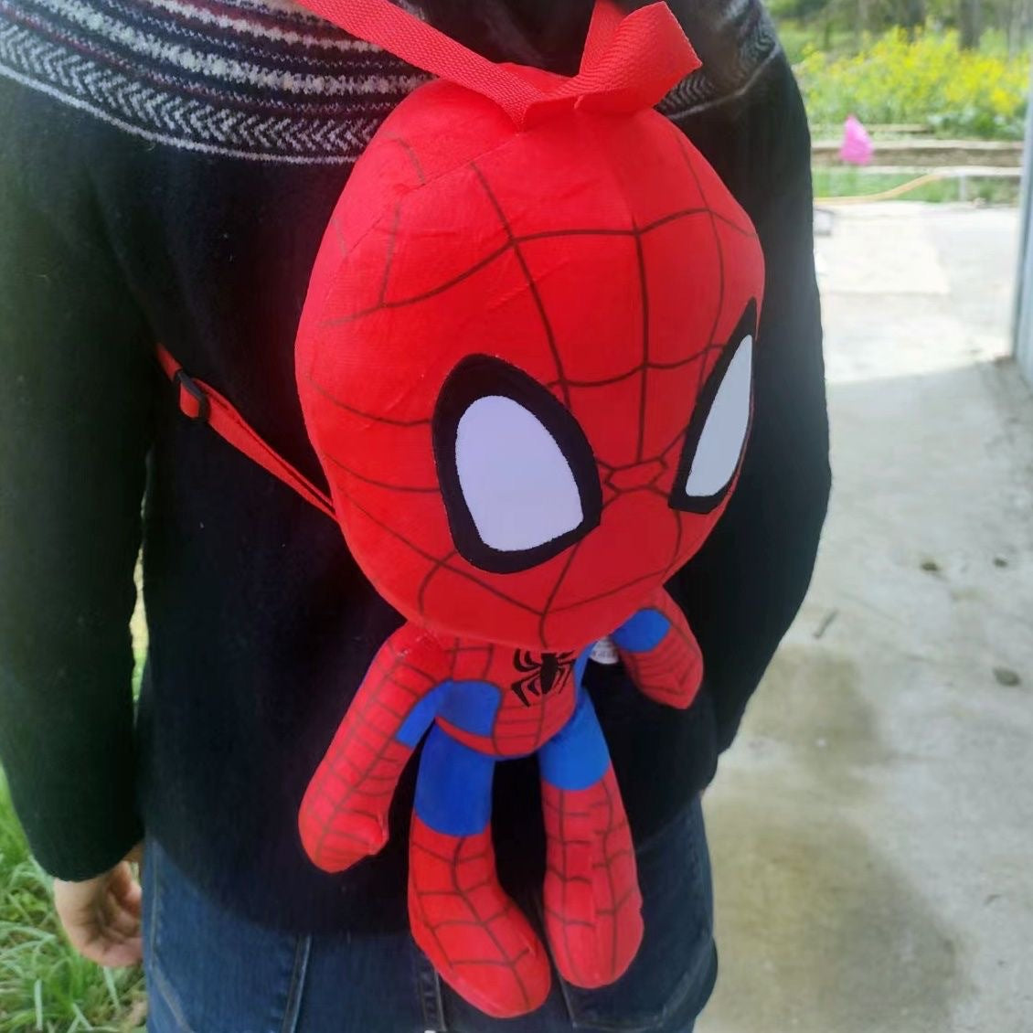 Avengers Spider-Man Backpack Anime Plush bags Kids Backpack
