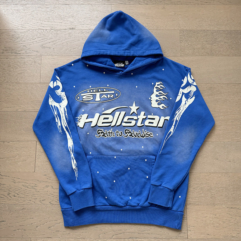 American fashion brand hooded loose men's hooded sweatshirt foreign trade street casual jacket women's hoodie suit