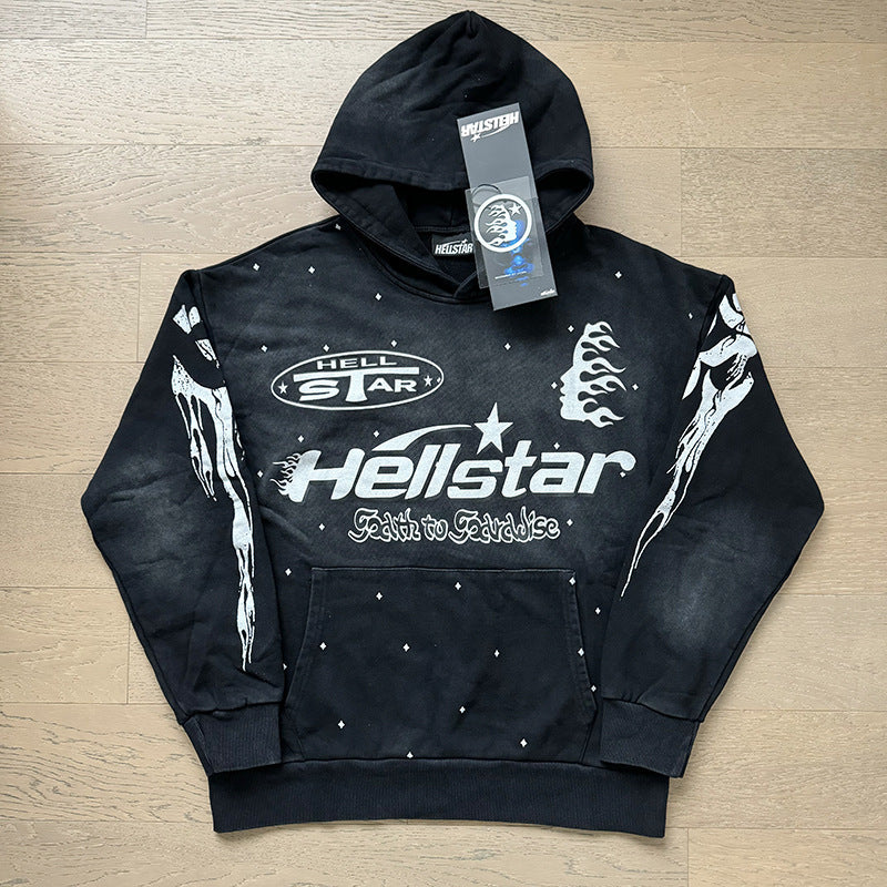 American fashion brand hooded loose men's hooded sweatshirt foreign trade street casual jacket women's hoodie suit