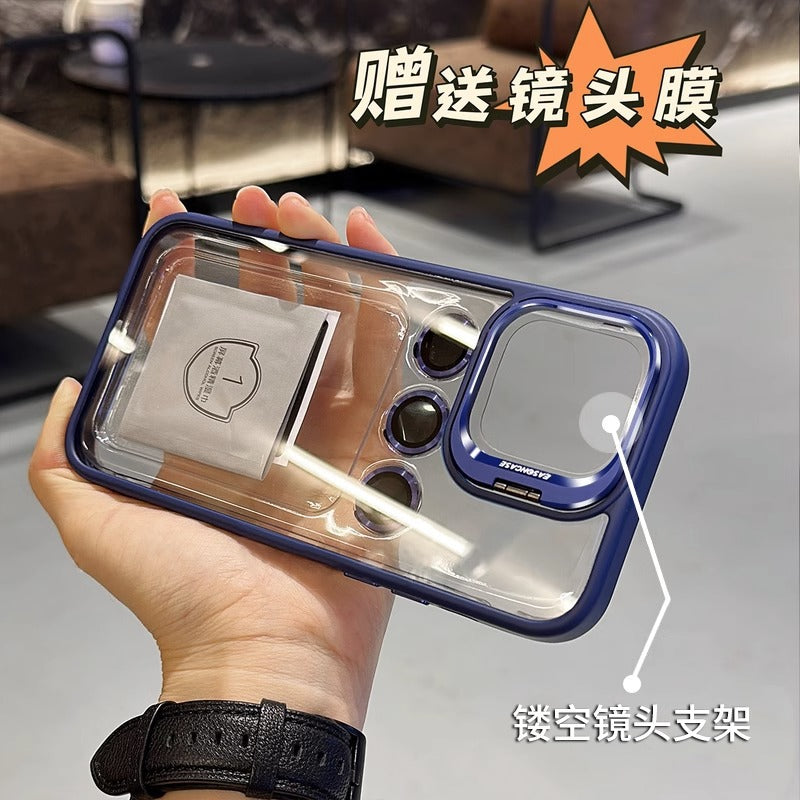 Lens cover bracket suitable for iPhone14 series phone case transparent high-end iPhone 13 series phone cases