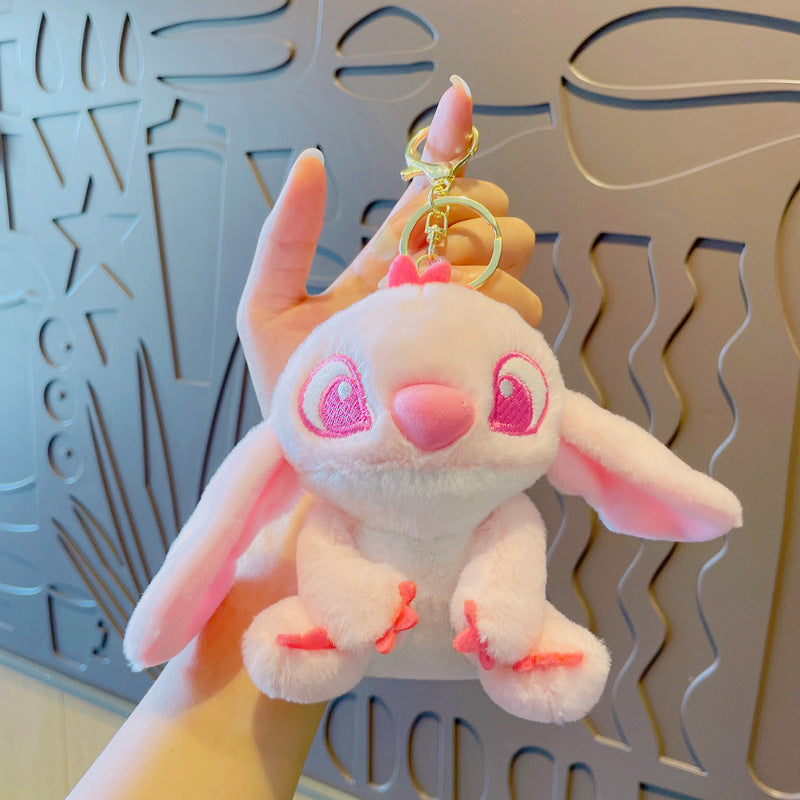 Cartoon Kuromi Plush Keychain Cute Schoolbag Pendant Keychain Pendant Boutique