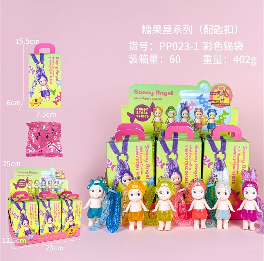 Papa Sonny Angel Figure Car Phone Sticker Cheek Support Blind Box Set Decorations