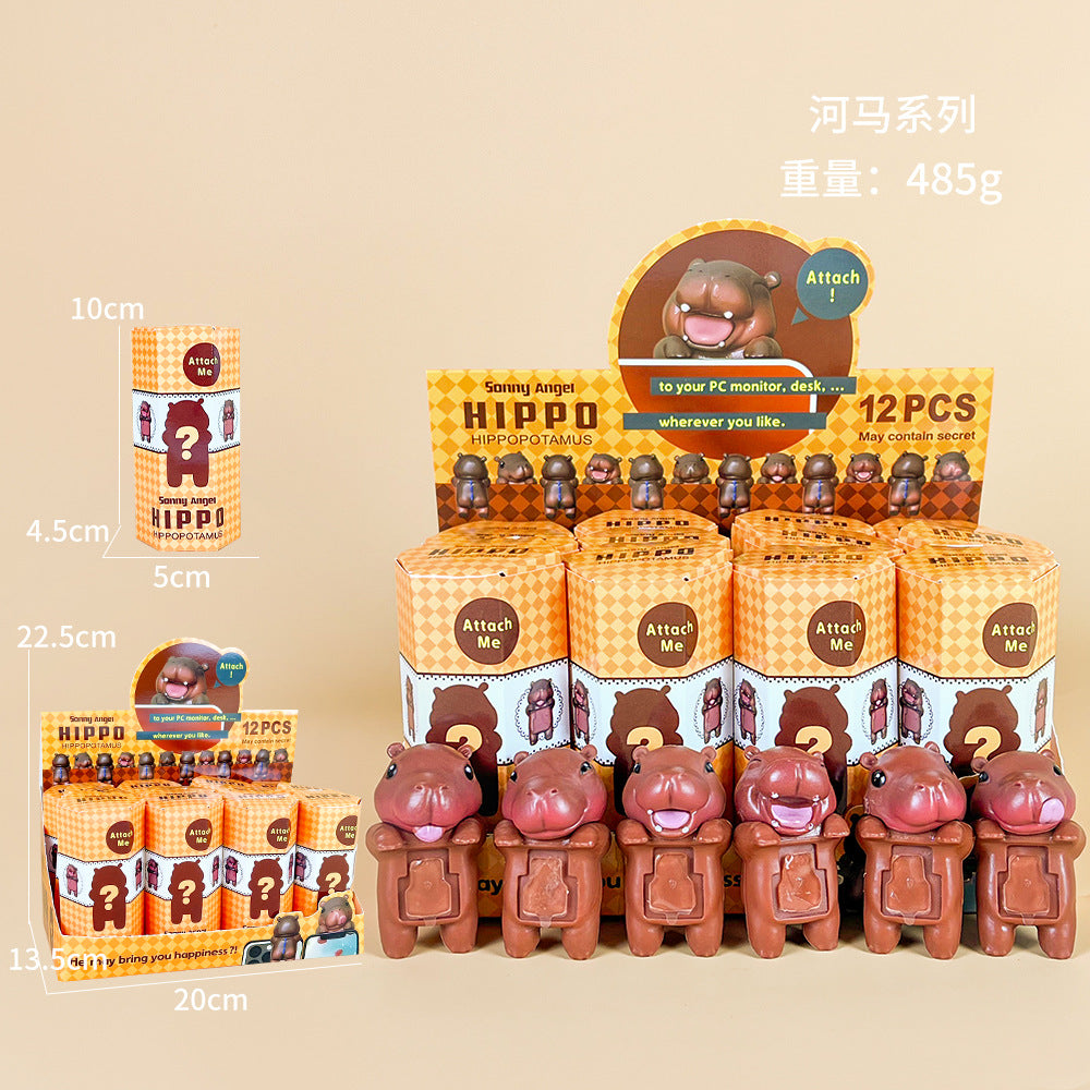 Sonny Papa Angel Figure Car Phone Sticker Cheek Support Blind Box Set Decorations