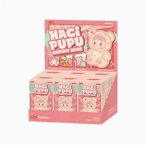 POPMART Gummy Bear Series Pop Mart HACIPUPU Vinyl Plush Pendant Blind Box Chinese Valentine's Day Gift