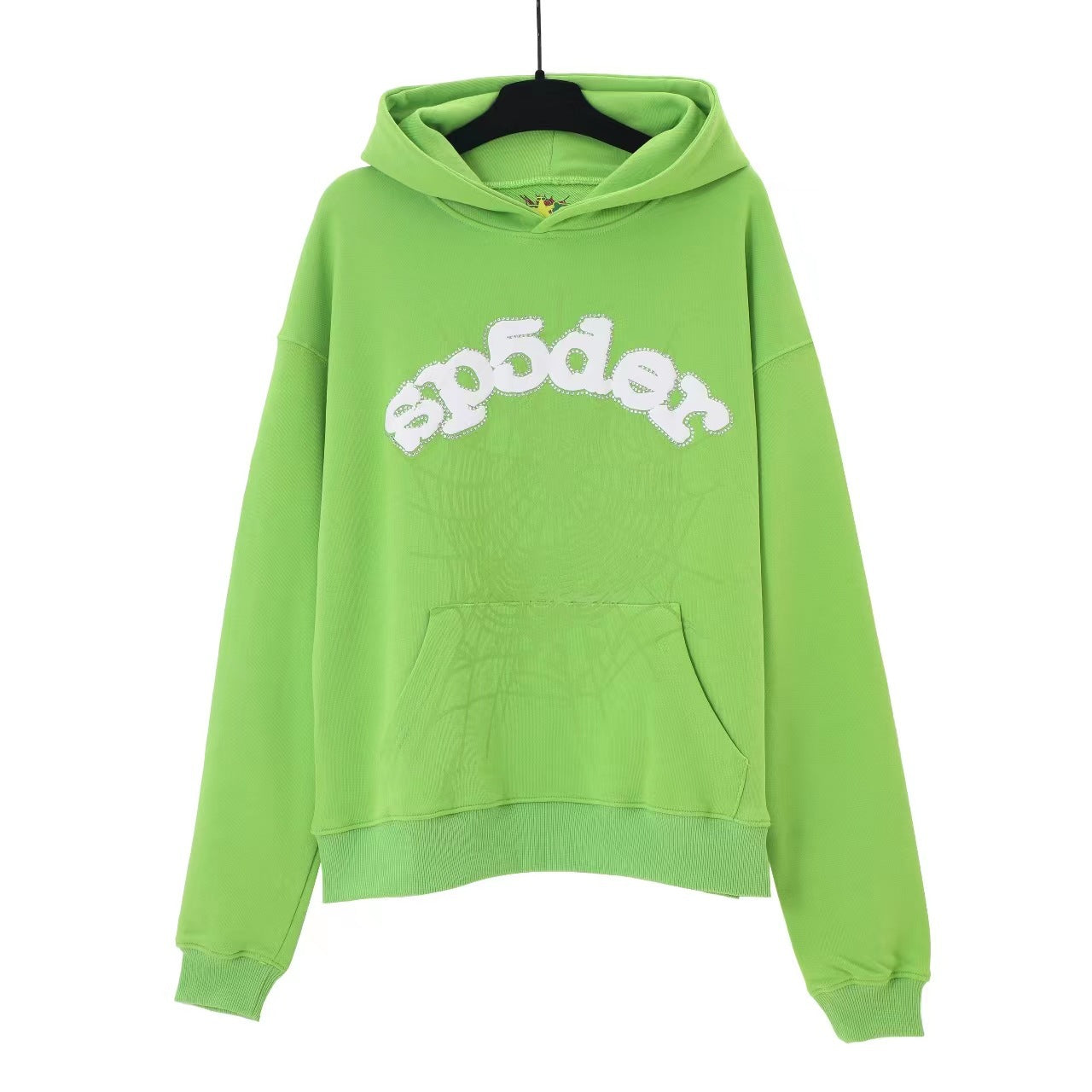 American fashion brand Sp5der 555 star foam print pure cotton hoodie sweater pants suit for men and women