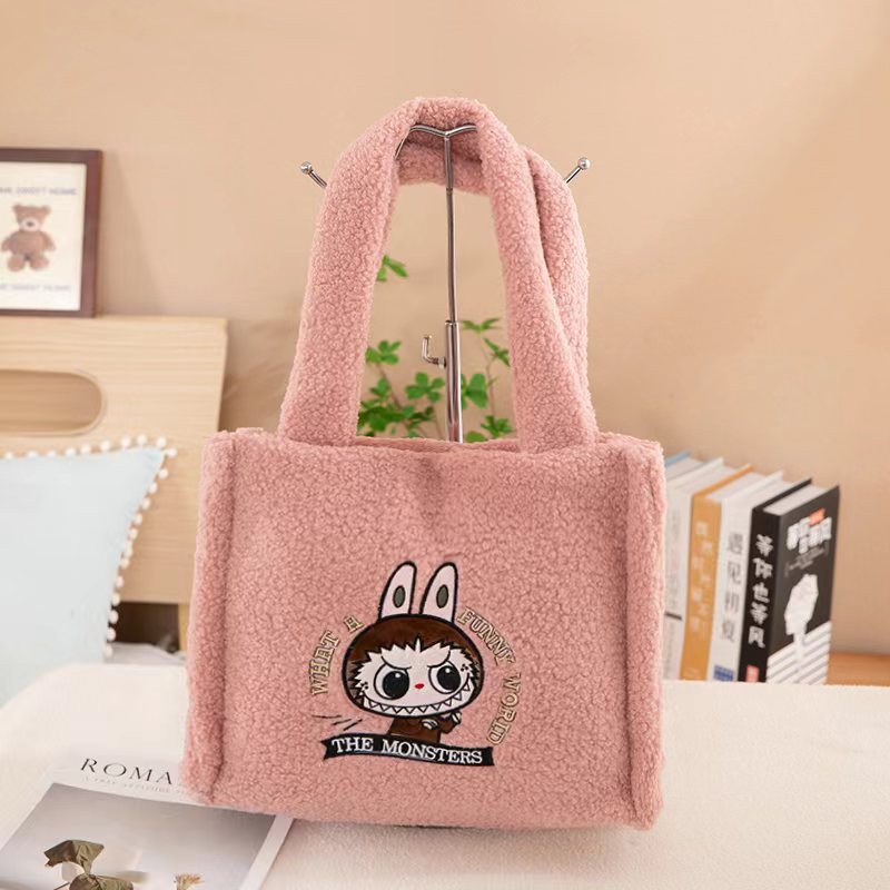 Labubu messenger bag labubu cartoon backpack coin purse children's female plush bag