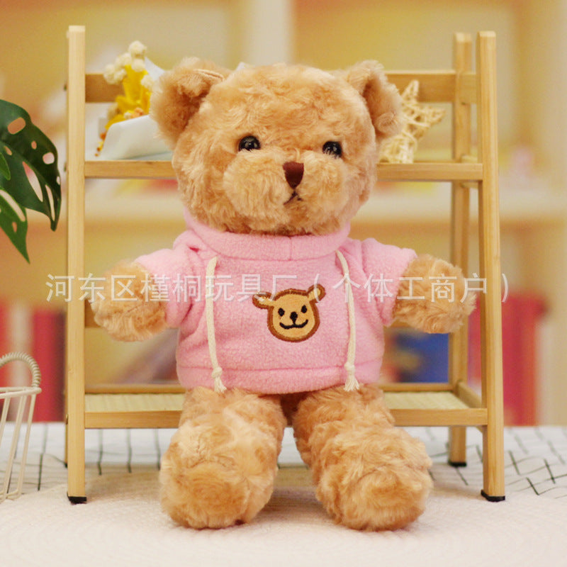 Teddy bear doll wholesale sweater plush toy pillow cloth doll wedding gift Valentine's Day gift