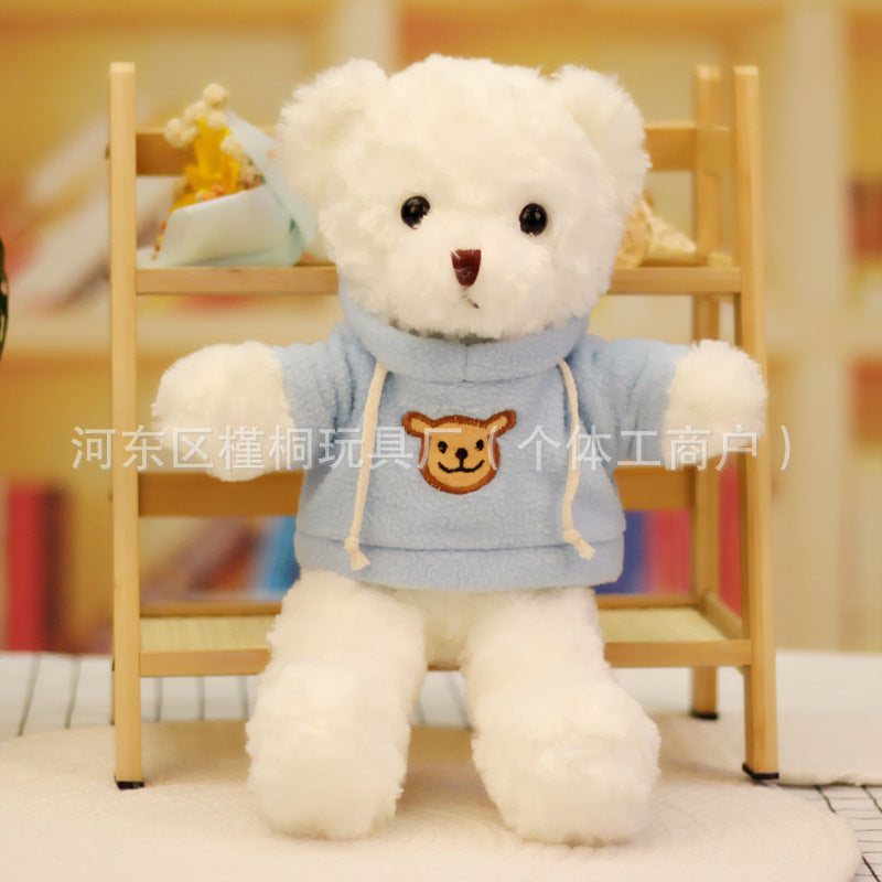 Teddy bear doll wholesale sweater plush toy pillow cloth doll wedding gift Valentine's Day gift