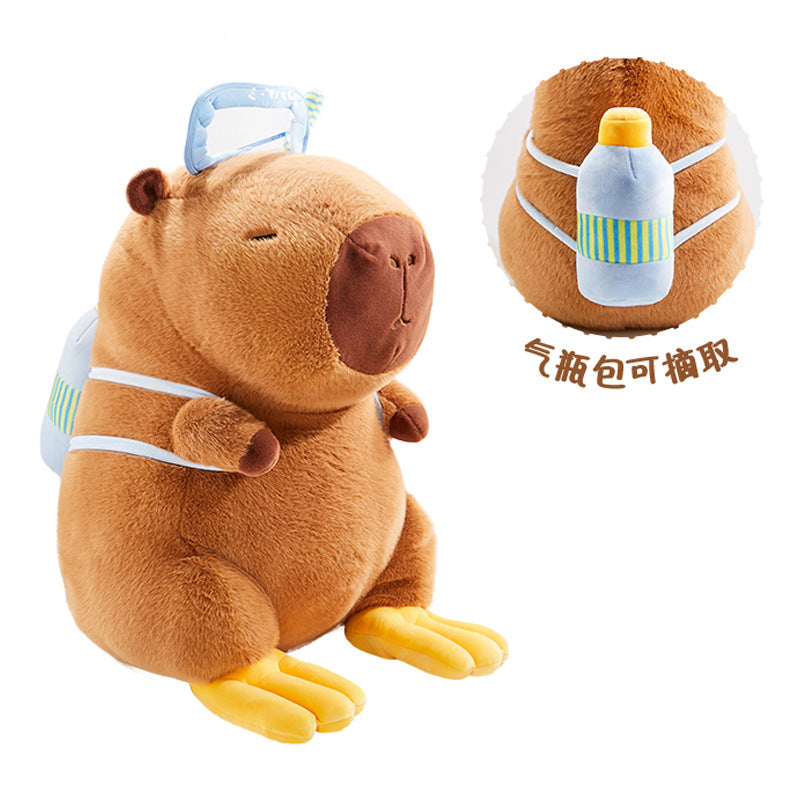 French fries capybara doll plush toy turtle capybara doll doll ugly cute doll birthday gift girl