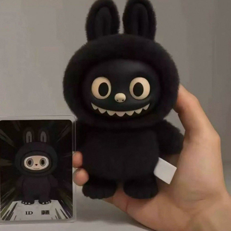New Characters 4th generation Black Briquettes Labubu Bubble Vinyl Plush Doll