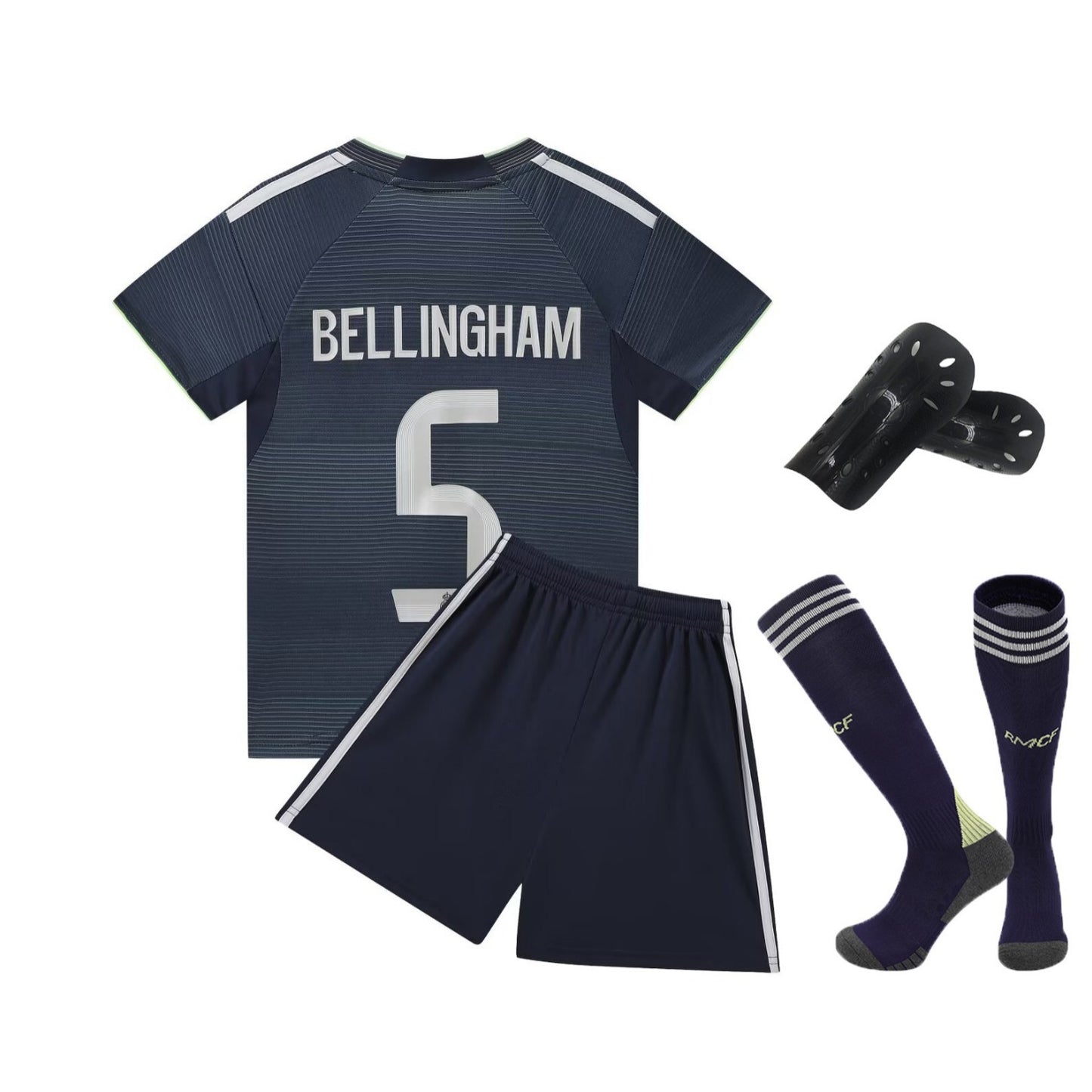 25-26 Royal M Away Royal Blue No. 5 Club Football Jersey Children's Team Jersey Jersey 14-30