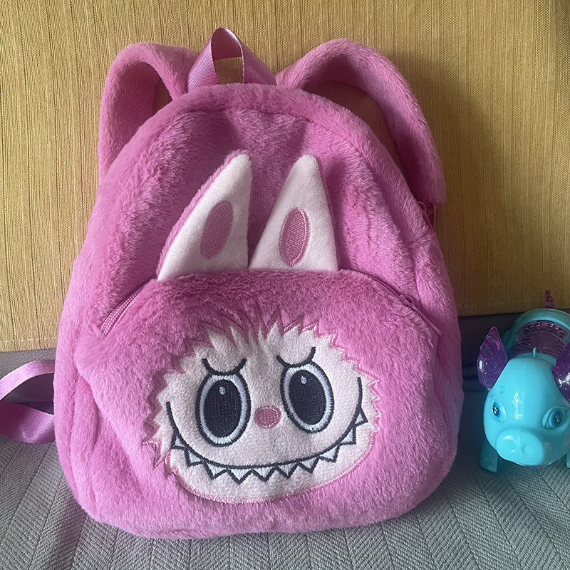 Labubu messenger bag labubu cartoon backpack coin purse children's female plush bag