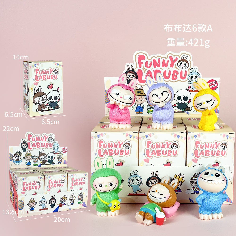 Sonny Angel figure car mobile phone sticker cheek support blind box set decoration Cupid trendy play anime