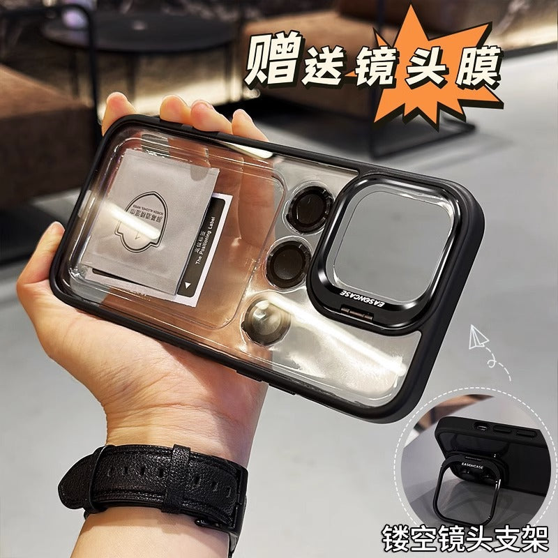 Lens cover bracket suitable for iPhone14 series phone case transparent high-end iPhone 13 series phone cases