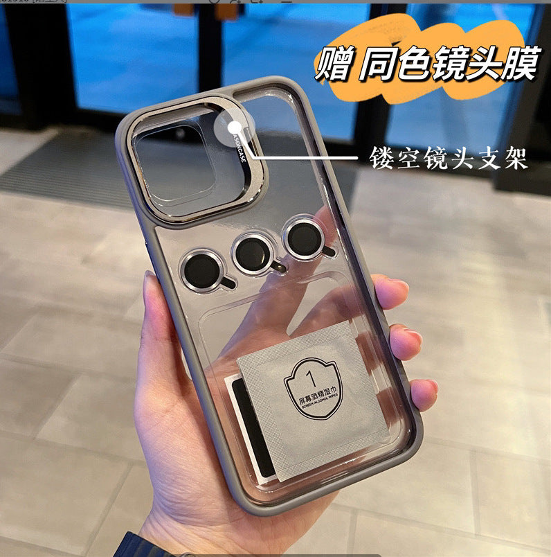 Lens cover bracket suitable for iPhone 12 series phone case transparent high-end iPhone 11 series phone cases