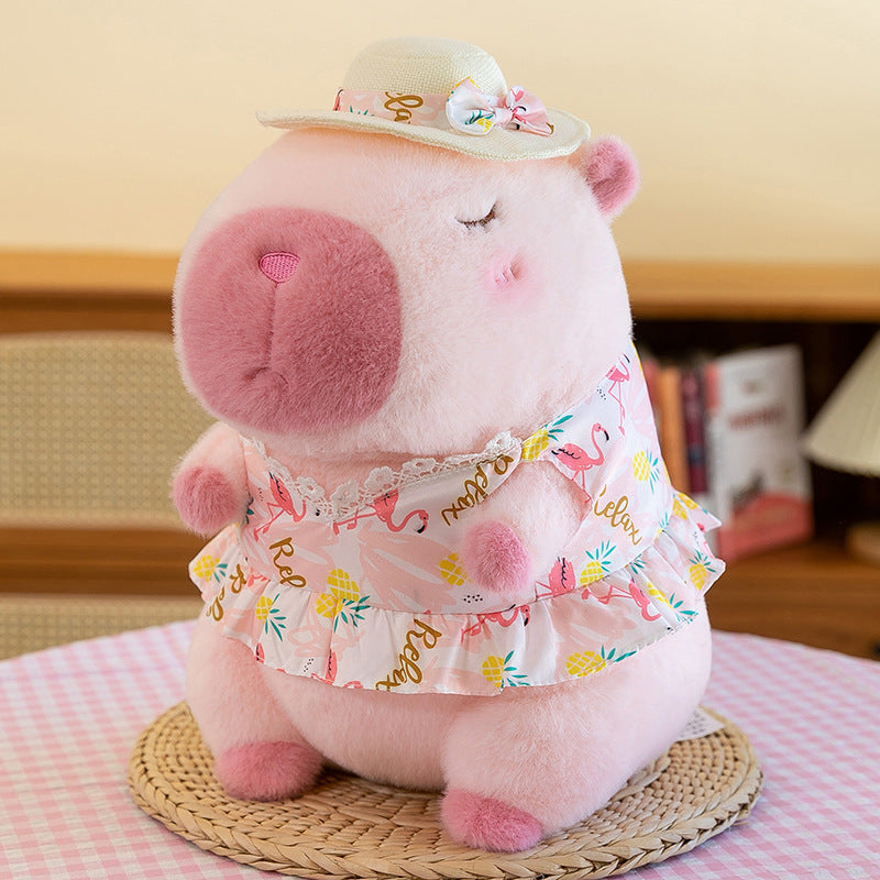 French fries capybara doll plush toy turtle capybara doll doll ugly cute doll birthday gift girl