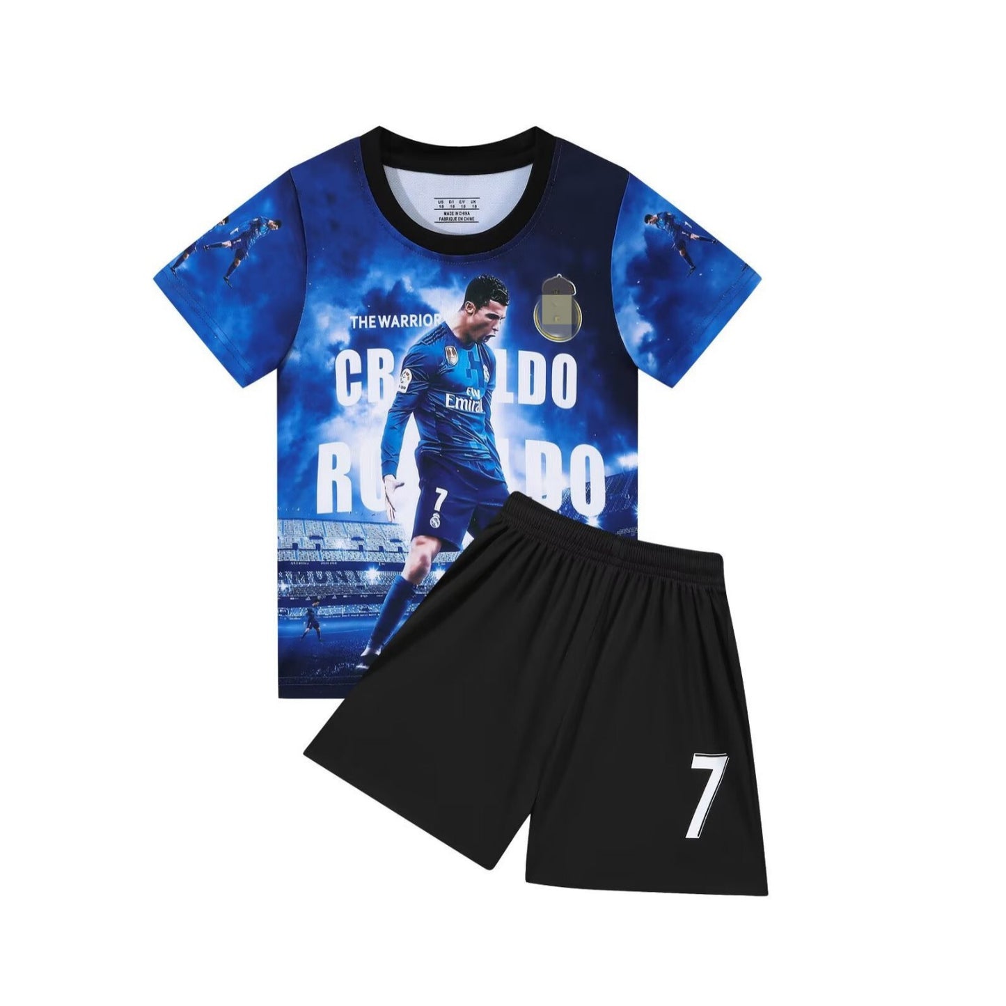 25-26 Royal M Cailan Special Edition No. 7 Football Jersey Children's Team Jersey Jersey 14-30