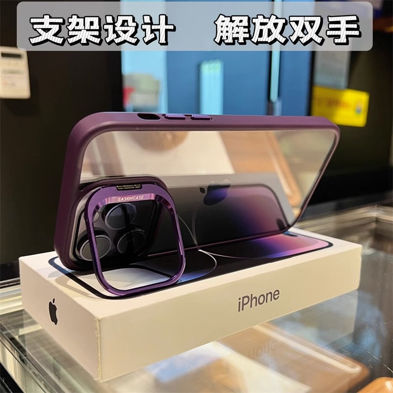 Lens cover bracket suitable for iPhone 12 series phone case transparent high-end iPhone 11 series phone cases