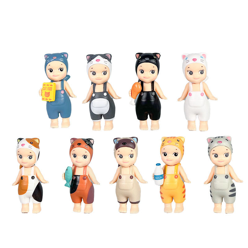 Sonny Papa Angel Figure Car Phone Sticker Cheek Support Blind Box Set Decorations