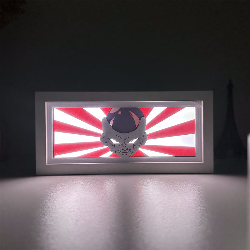 Paper sculpture lamp Dragon Ball Dragon Ball Son Goku Vegeta Dragon Ball Super animation surrounding LED night light