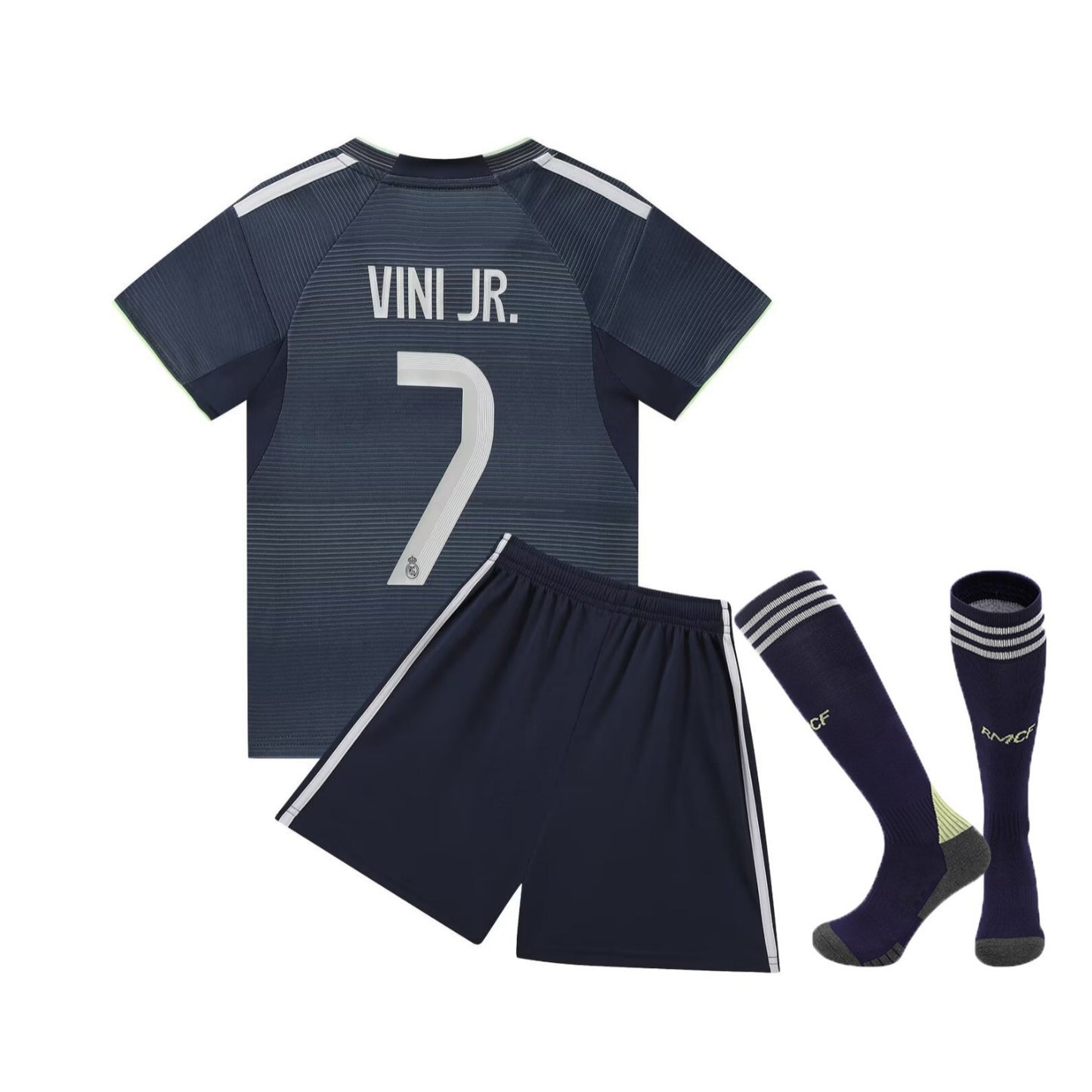 25-26 Royal M away royal blue No. 7 club football uniform children's team uniform jersey size 14-30