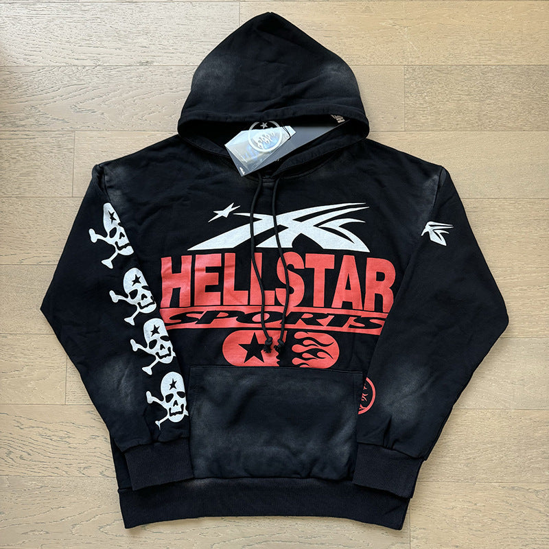 American fashion brand hooded loose men's hooded sweatshirt foreign trade street casual jacket women's hoodie suit