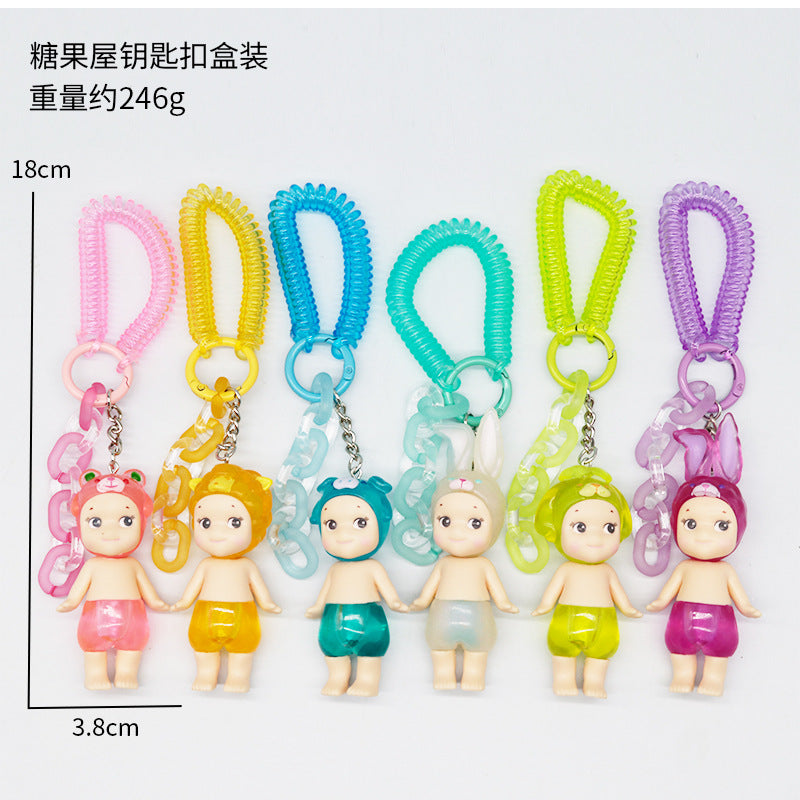 Blind box SA Papa Angel standing candy house keychain macaron ornaments decoration hand-made anime doll