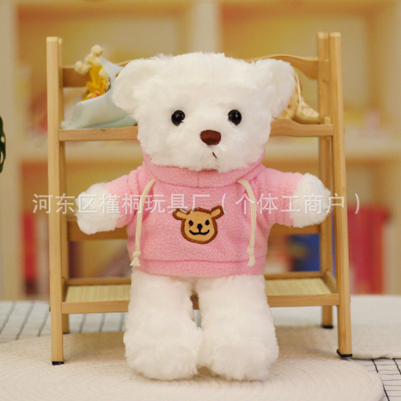 Teddy bear doll wholesale sweater plush toy pillow cloth doll wedding gift Valentine's Day gift