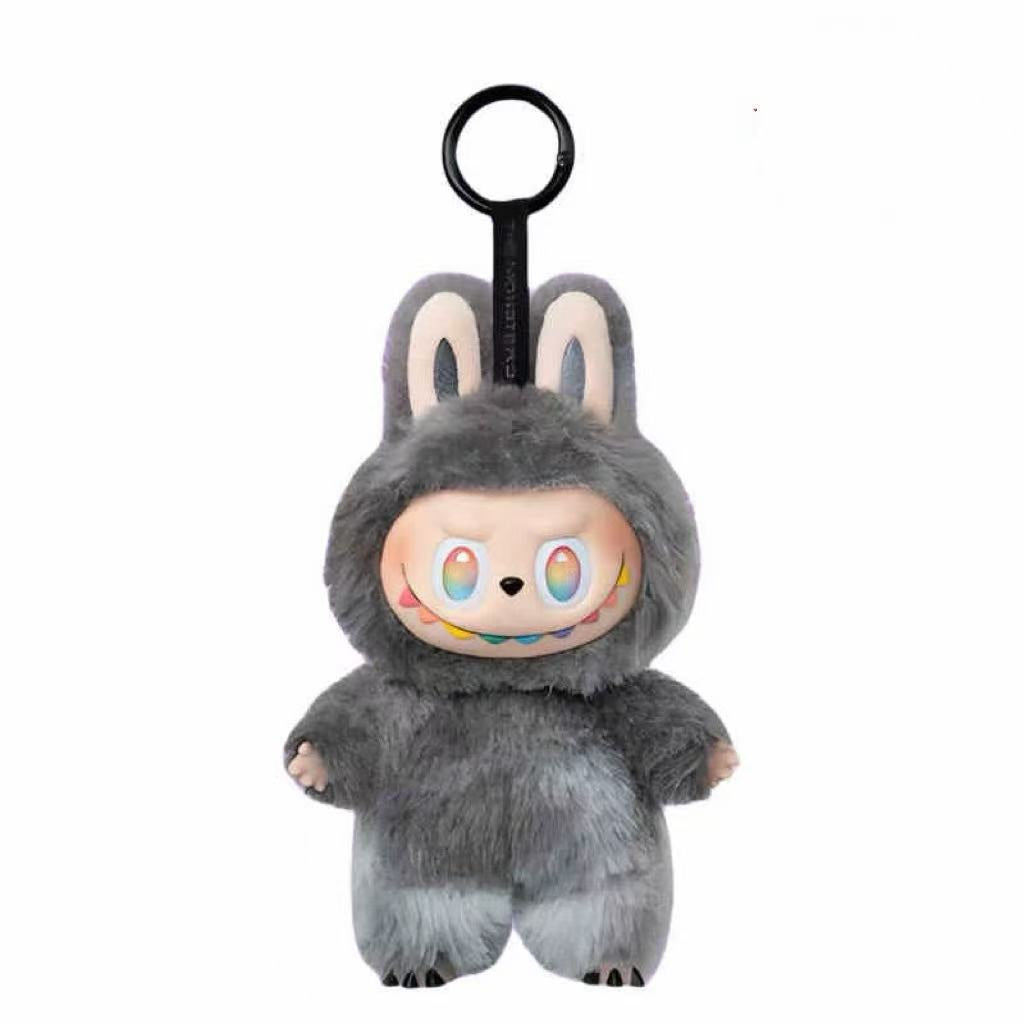Plush keychain third generation POP MART Labubu mart vinyl doll keychain trendy blind box