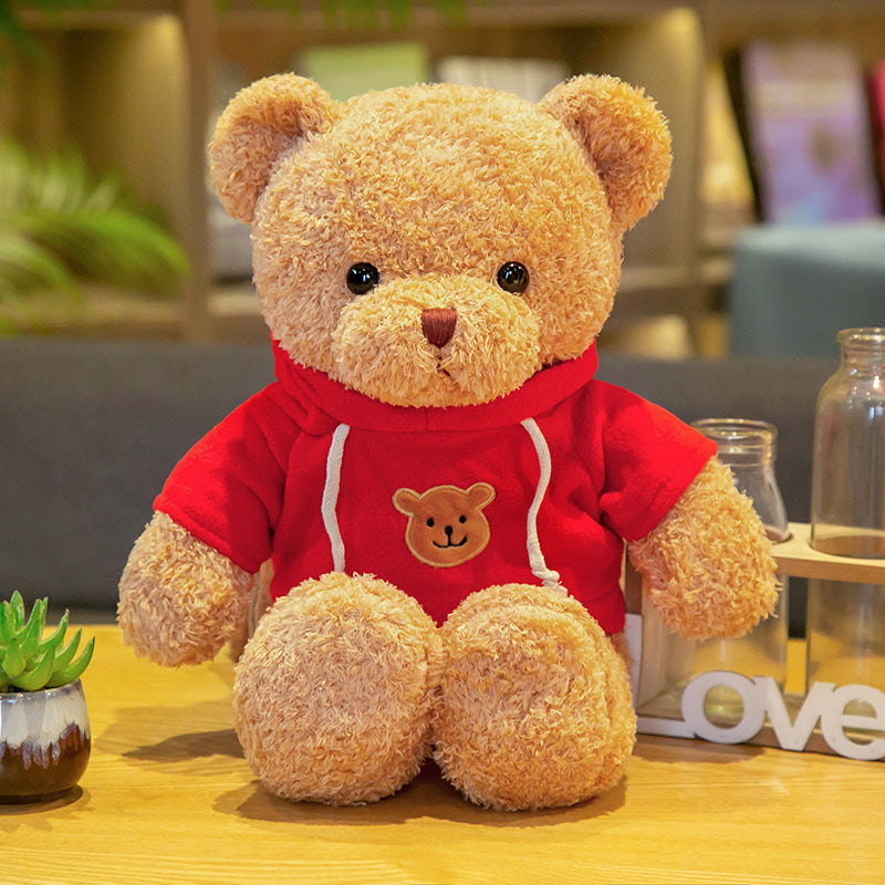 Teddy bear doll wholesale sweater plush toy pillow cloth doll wedding gift Valentine's Day gift
