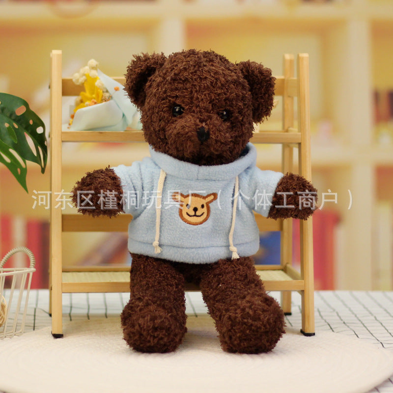 Teddy bear doll wholesale sweater plush toy pillow cloth doll wedding gift Valentine's Day gift