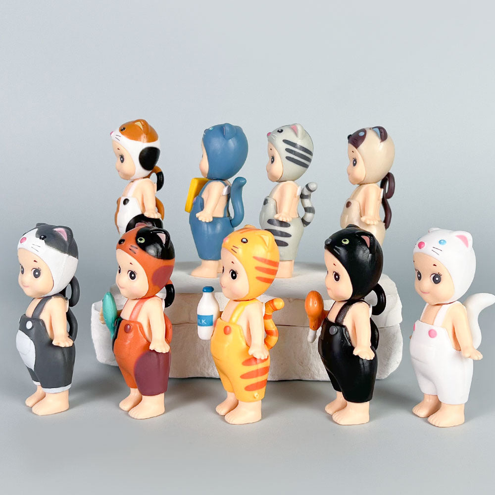 Papa Sonny Angel Figure Car Phone Sticker Cheek Support Blind Box Set Decorations