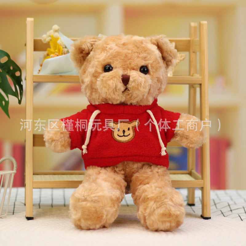 Teddy bear doll wholesale sweater plush toy pillow cloth doll wedding gift Valentine's Day gift
