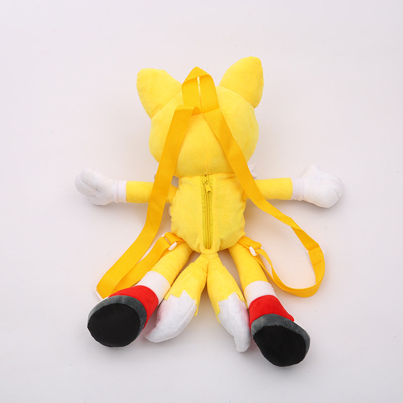 Hot Selling Sonic the Hedgehog Plush Backpack Plush bag