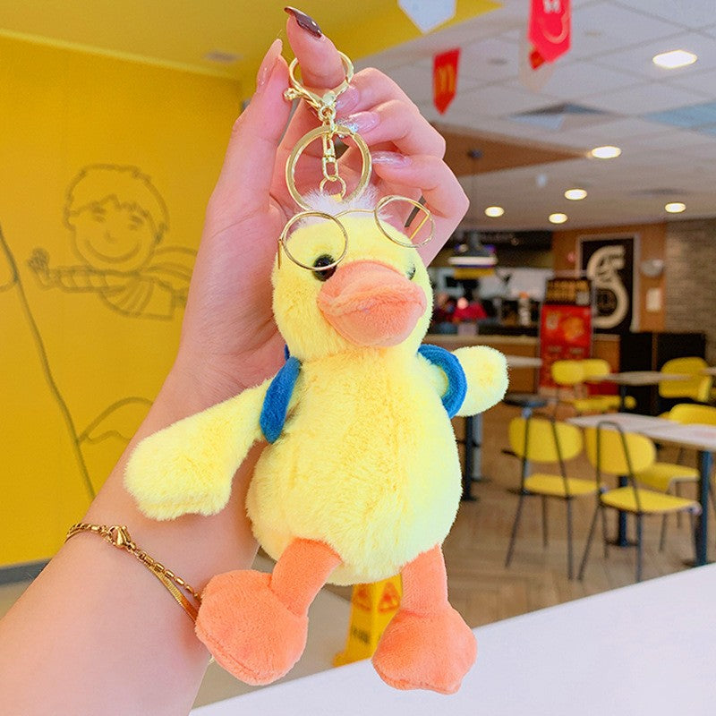 Cartoon Kuromi Plush Keychain Cute Schoolbag Pendant Keychain Pendant Boutique