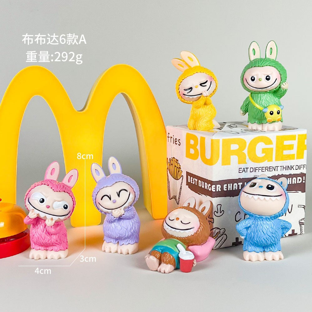 Sonny Angel Figure Car Phone Sticker Cheek Support Blind Box Set Decorations