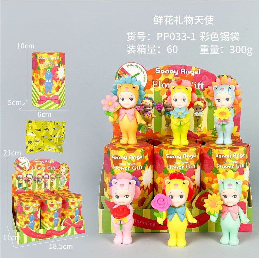 Sonny Papa Angel Figure Car Phone Sticker Cheek Support Blind Box Set Decorations