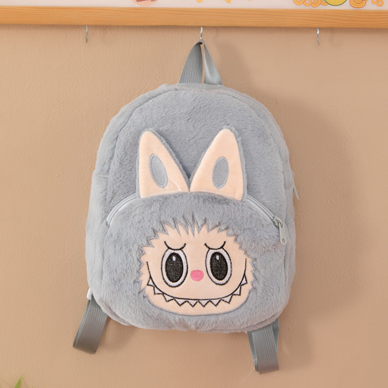 Labubu messenger bag labubu cartoon backpack coin purse children's female plush bag