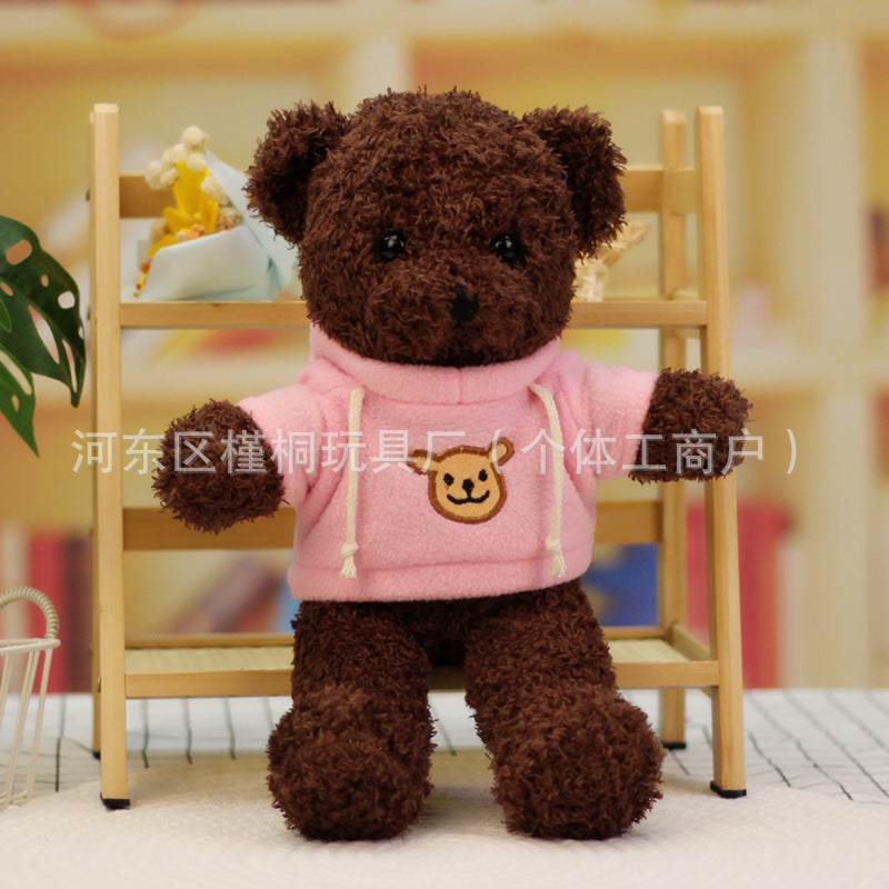 Teddy bear doll wholesale sweater plush toy pillow cloth doll wedding gift Valentine's Day gift