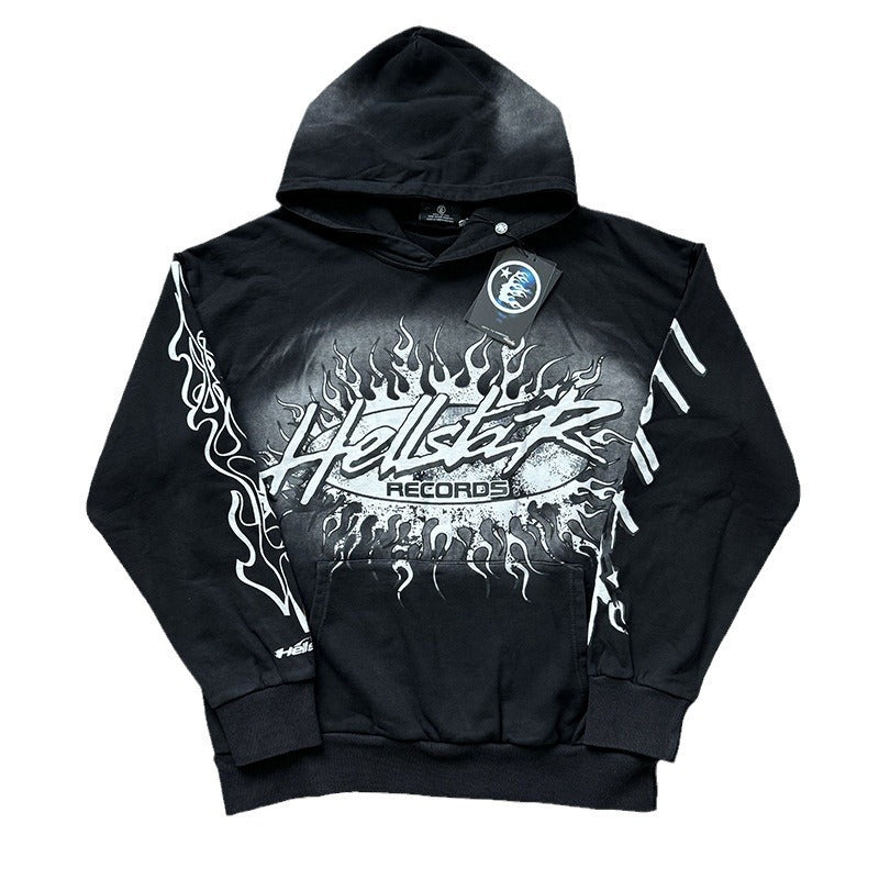 American fashion brand hooded loose men's hooded sweatshirt foreign trade street casual jacket women's hoodie suit